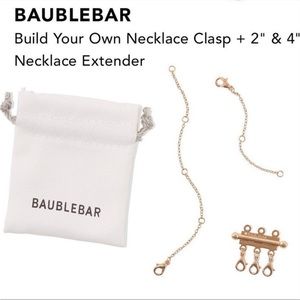 BAUBLEBAR Build Your Own Necklace Clasp + 2” & 4” Necklace Extender NEW